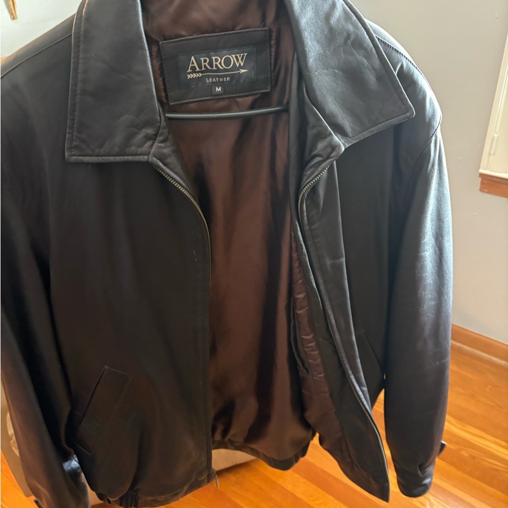 Arrow Men's Dark Leather Jacket